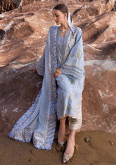 Crimson Flow Embroidered Lawn